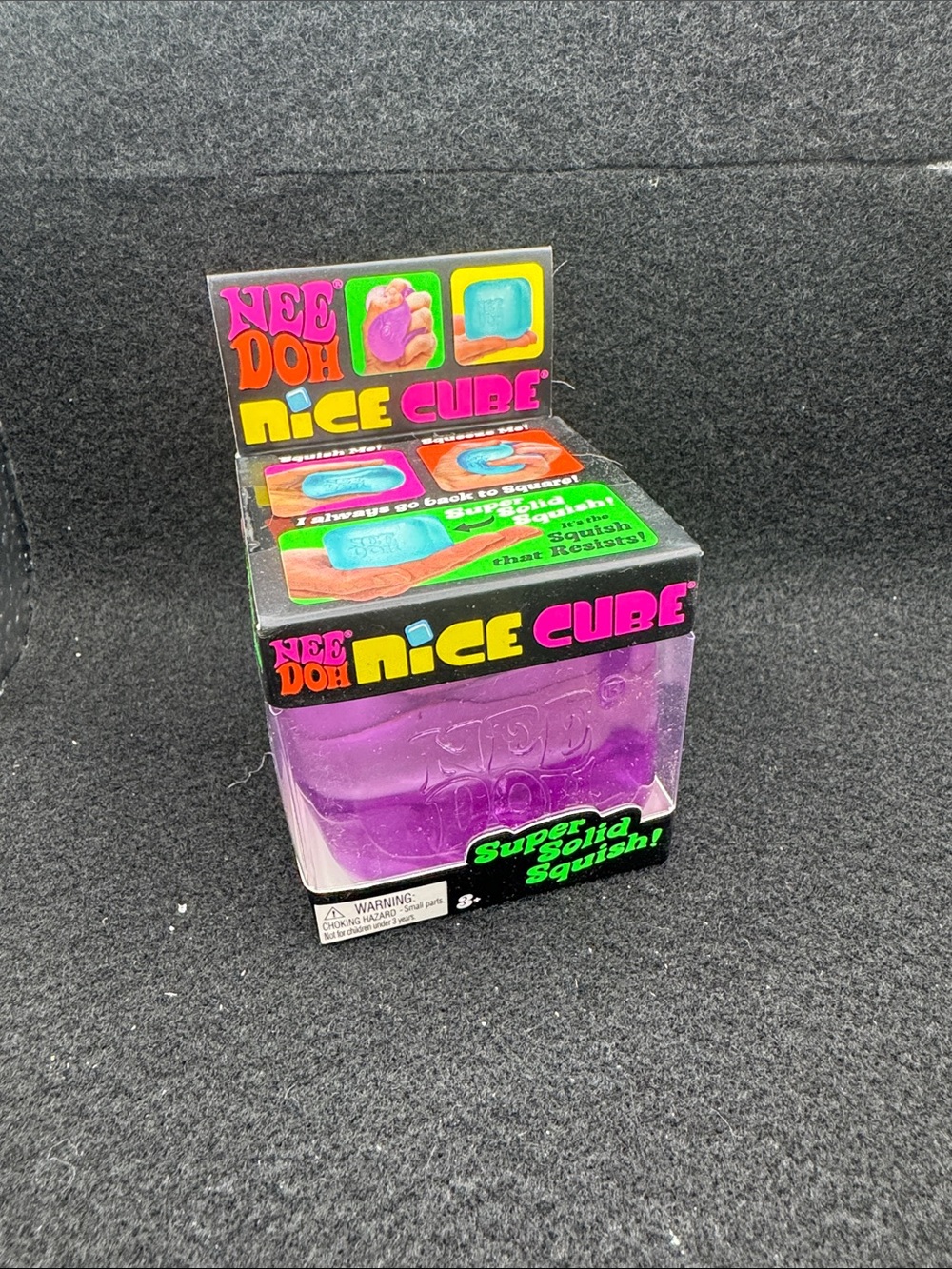 NeeDoh Nice Cube Squishy Stress Toy - Purple